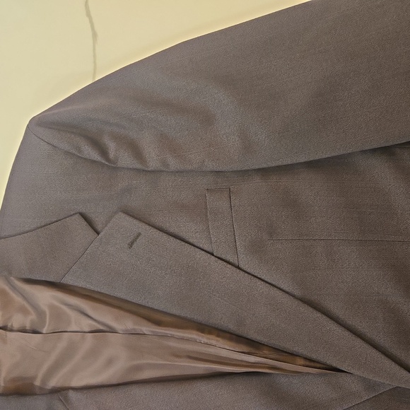Vintage Burberrys Wool Pin Striped Single Breasted Mens Brown Blazer Size 42R - Picture 5 of 10
